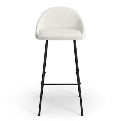 Marco Boucle Bar Height Stools Black Legs (Set of 2)