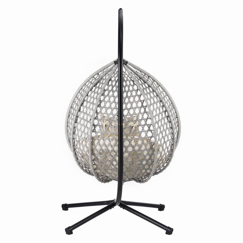 Wicker Hanging Egg Chair for Indoor and Outdoor Relaxation
