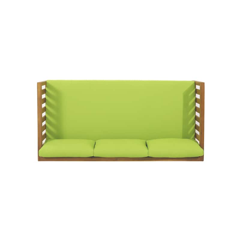 Claremont Outdoor 3-seat Acacia Wood Daybed by Christopher Knight Home