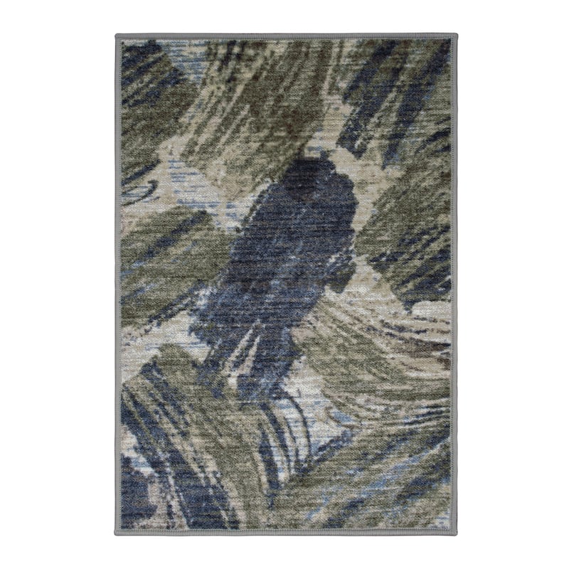 Superior Rivas Printed Non-Slip Washable Indoor Area Rug