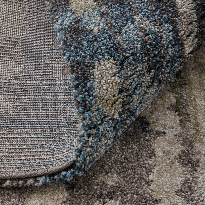 HomeRoots Abstract Industrial Rectangle Area Rug