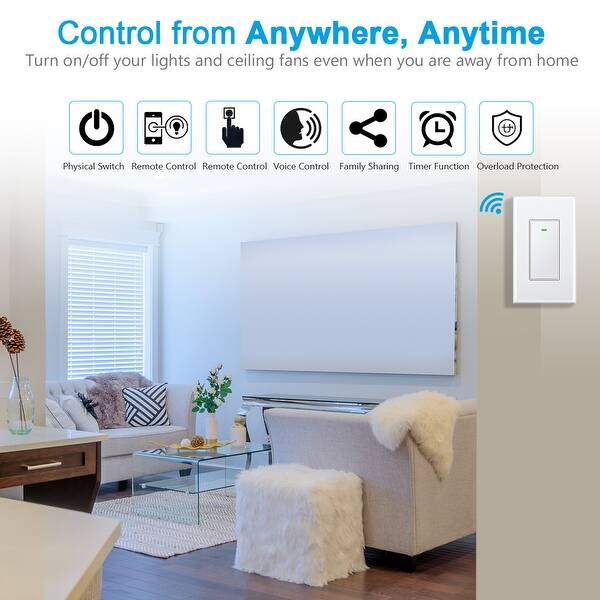 Shop Slypnos Wifi Smart Light Switch Wireless Phone Remote