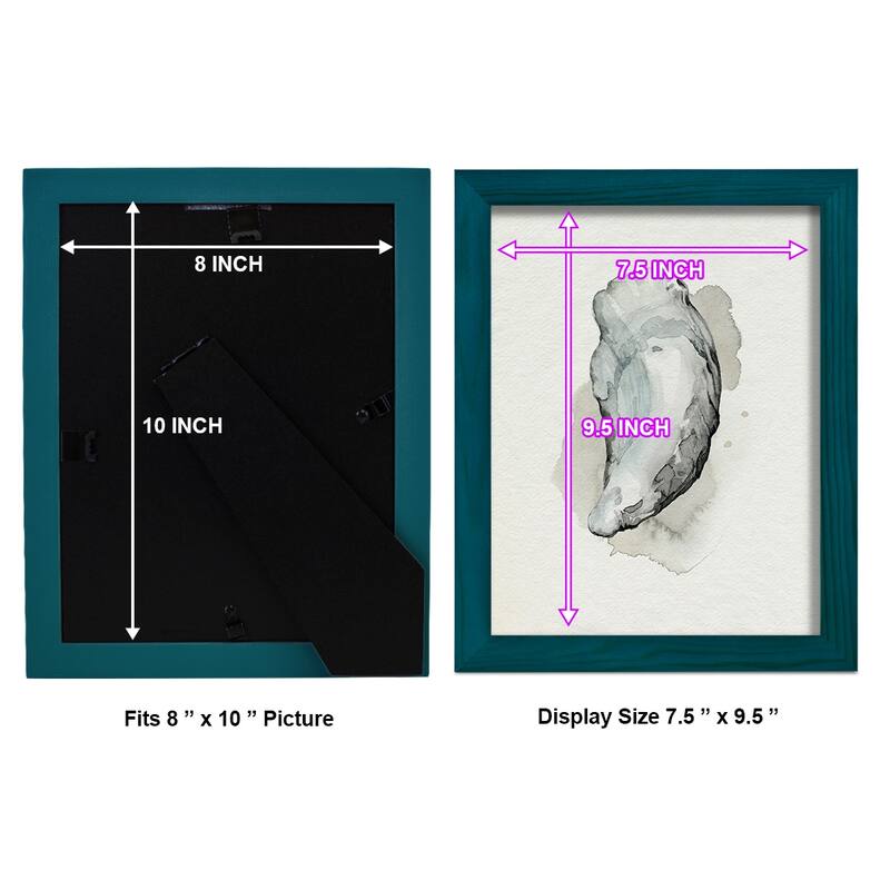 Oysters on the Bay II -Framed Print w/glass-Cherry Red