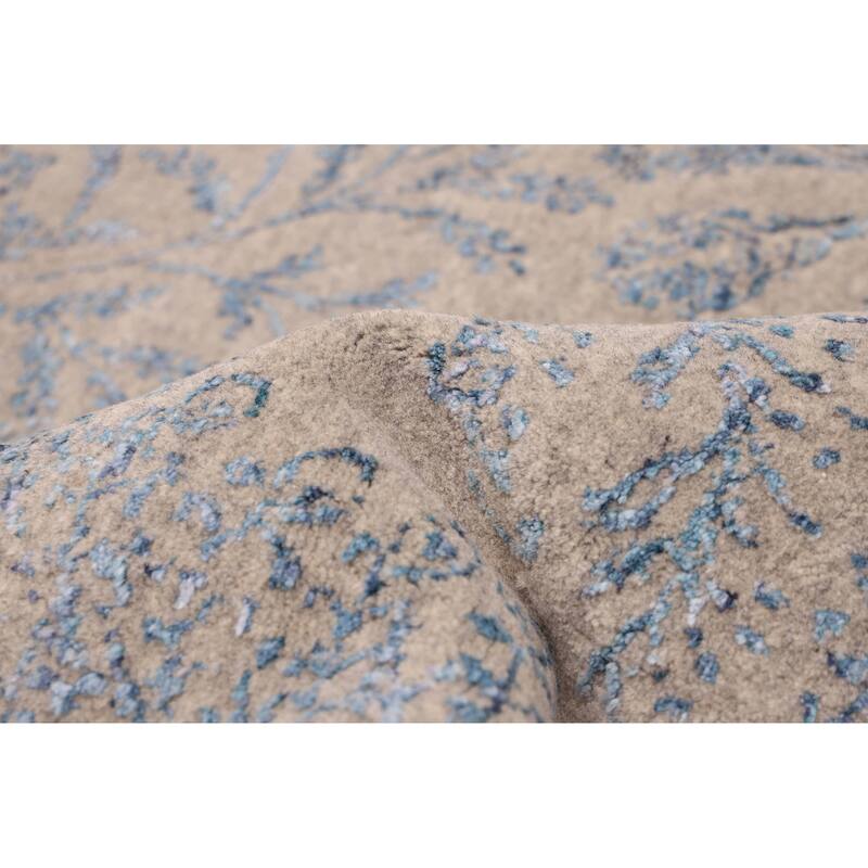 ECARPETGALLERY Hand Loomed Elysian Grey Rug - 8'1 x 9'11