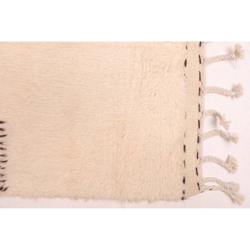 ECARPETGALLERY Hand-knotted Pak Finest Marrakesh Cream Wool Rug - 4'1 x 6'2