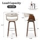 preview thumbnail 168 of 186, 26"/29" Faux Leather Swivel Bar Stools, Wood Counter Stool
