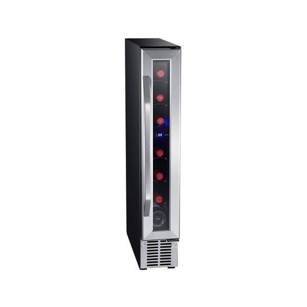 Shop Edgestar Cwr70sz Built In 6 Wide 7 Bottle Capacity Compact Wine Stainless Steel Overstock 16088035