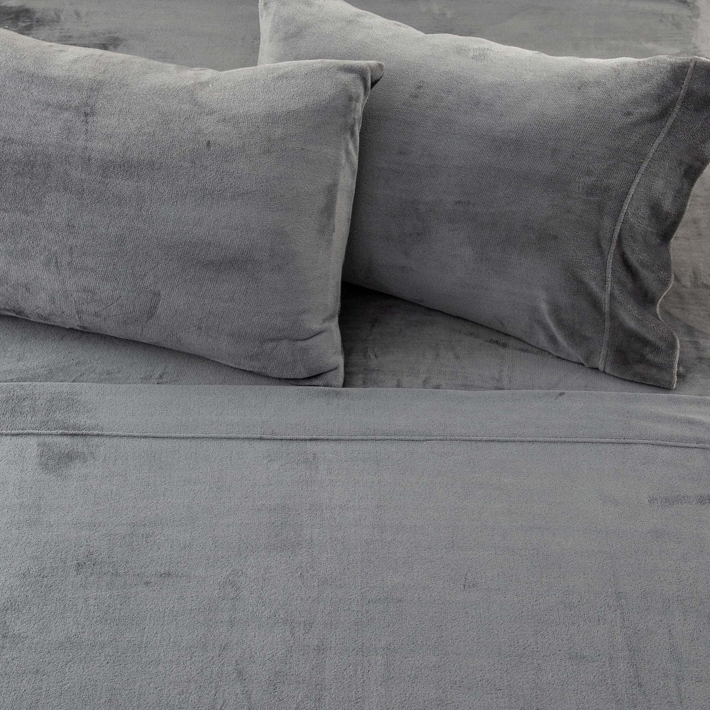 Linery & Co. Ultra Soft & Cozy Velvet Plush Fleece Printed Sheet Set
