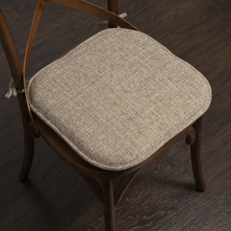 Aria Memory Foam Non-Slip Chair Pad with Ties