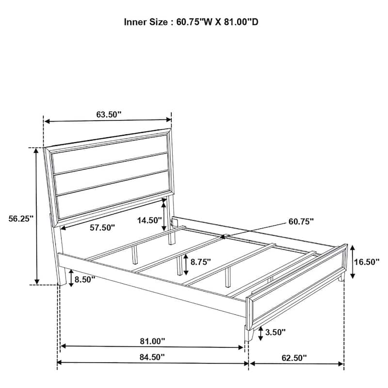 Watson Transitional Wood Panel Bed