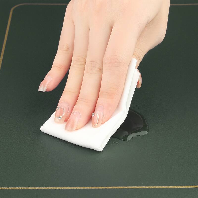 Set of 6 Heat Resistant Modern Faux Leather Placemats for Dining Room - 18x12 Inch