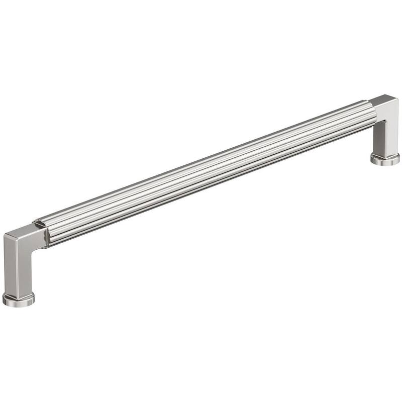 Amerock BP37648 Ballard 10-1/16" Center to Center Fluted Handle - Polished Nickel
