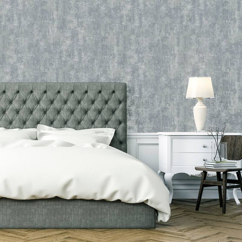 Arthouse Lloyd Pewter Stone Texture Wallpaper