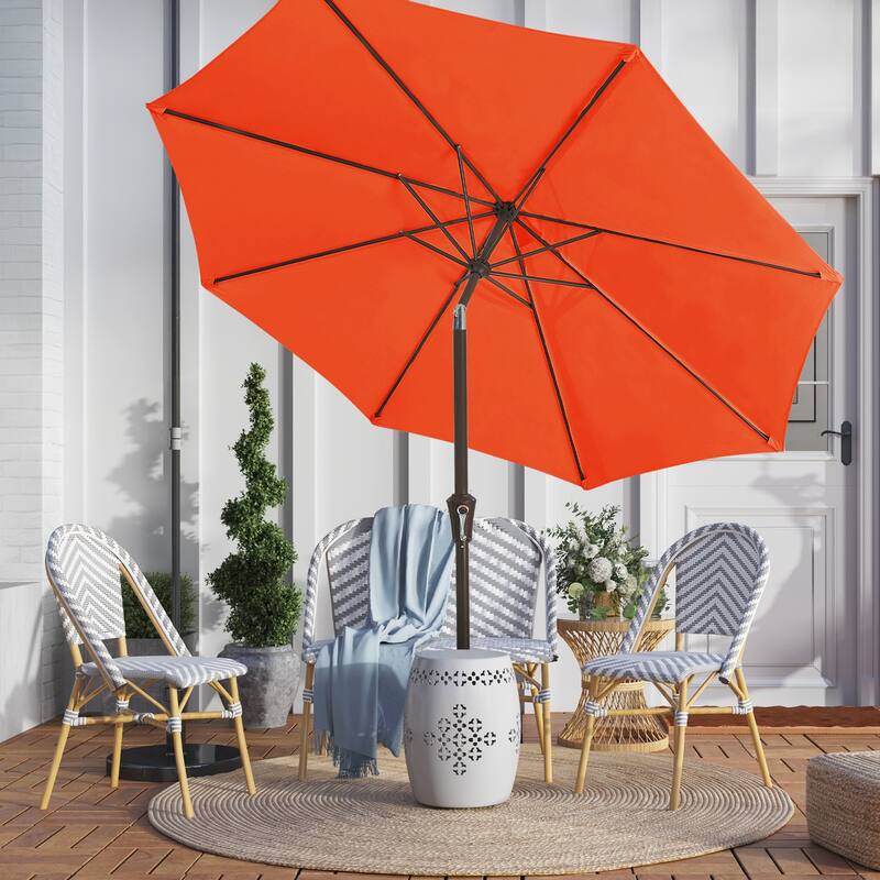 10ft Patio Market Umbrella with Crank & Tilt,UV-Risistant