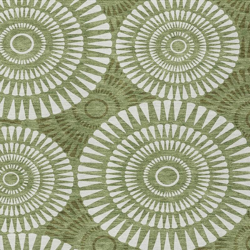 HomeRoots Geometric Transitional Rectangle Outdoor Rug