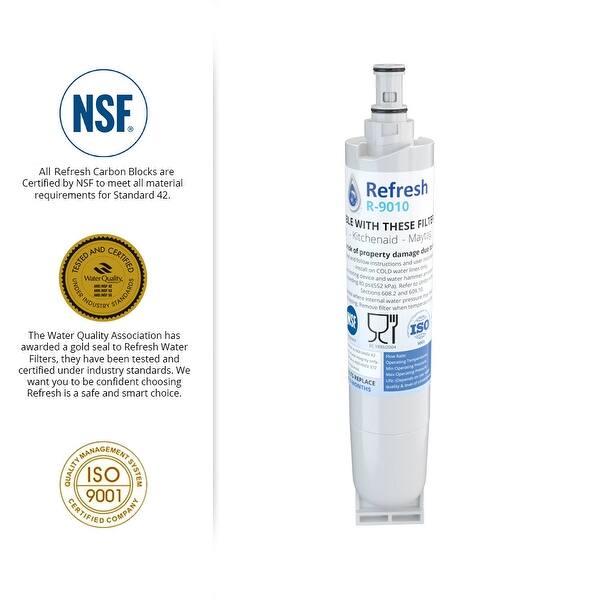 Replacement Water Filter For Whirlpool 4396508p Refrigerator Water Filter By Refresh 4 Pack White Overstock 21590512