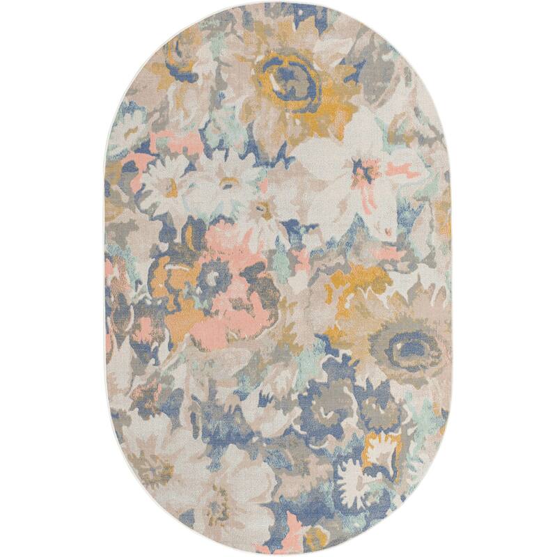 Country & Floral Heloise Collection Area Rug