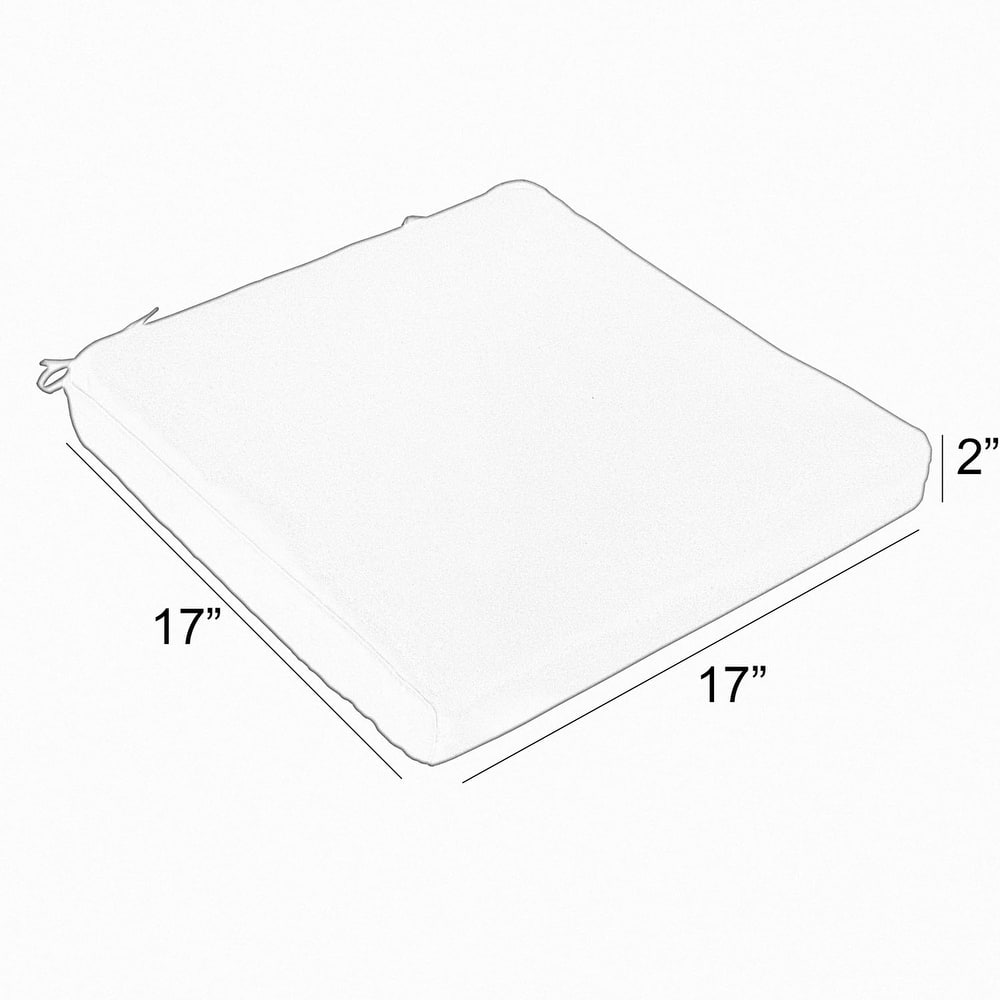 Sunbrella Grey Zebra Indoor/Outdoor Chair Pad Set, Corded