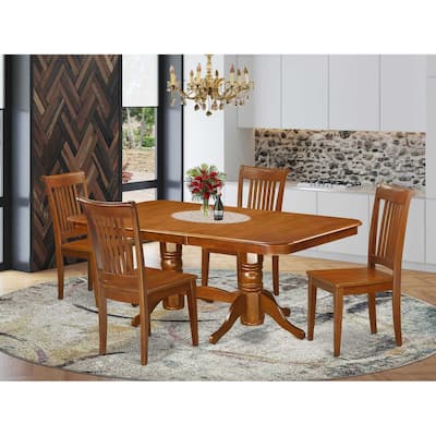 Retro Dining Room Set - Renaissance Style Table & Chairs - Solid Wood Extension Table