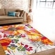 preview thumbnail 10 of 56, World Rug Gallery Modern Bright Flowers Non-Slip Area Rug Multi