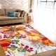 preview thumbnail 36 of 56, World Rug Gallery Modern Bright Flowers Non-Slip Area Rug Multi