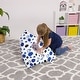 preview thumbnail 33 of 50, Stuffie Animal Storage Bean Bag Chair Cover, Room Organizer 100 Liter Capacity Medium - Canvas Bubbles Blue and White