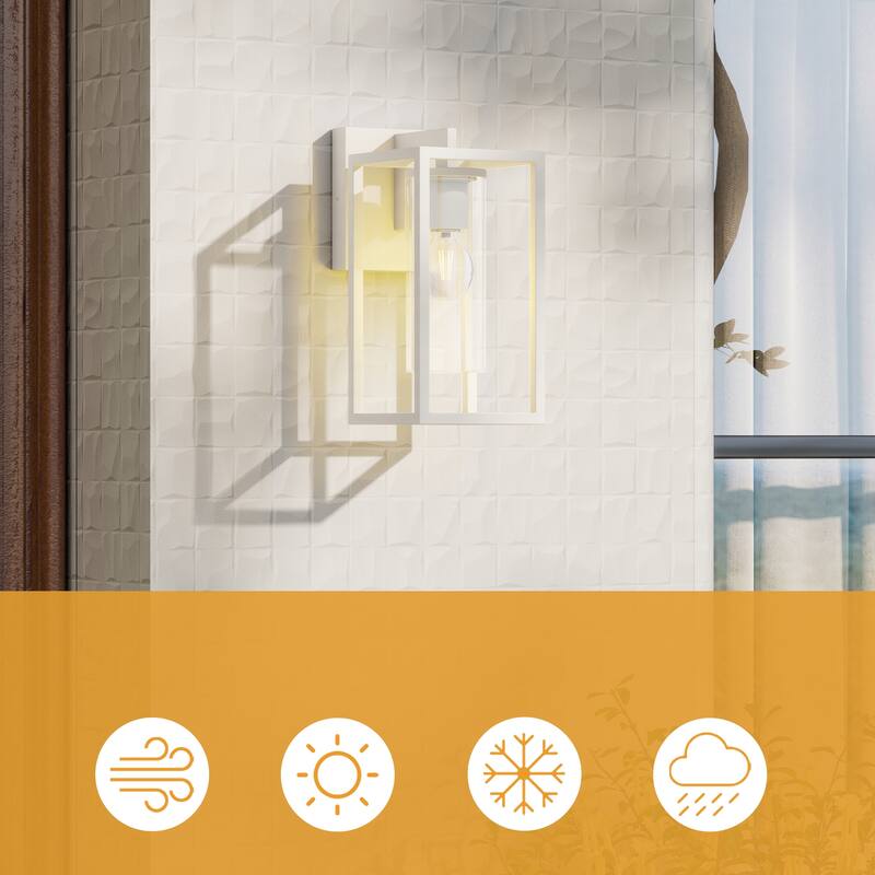 Outdoor Wall Light Lantern Sconce with Glass