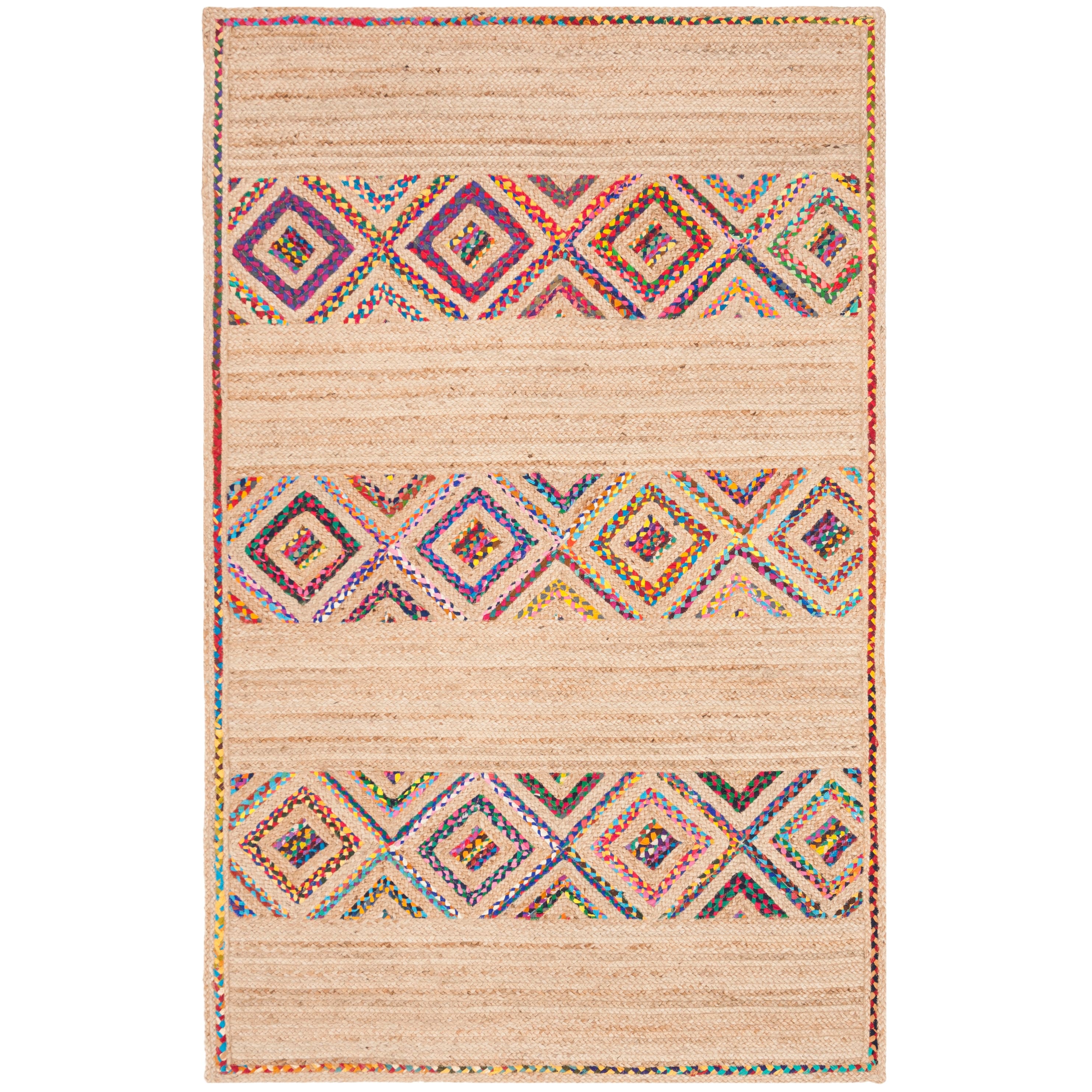 SAFAVIEH Handmade Natural Fiber Nimfodora Boho Jute Rug On Sale Bed