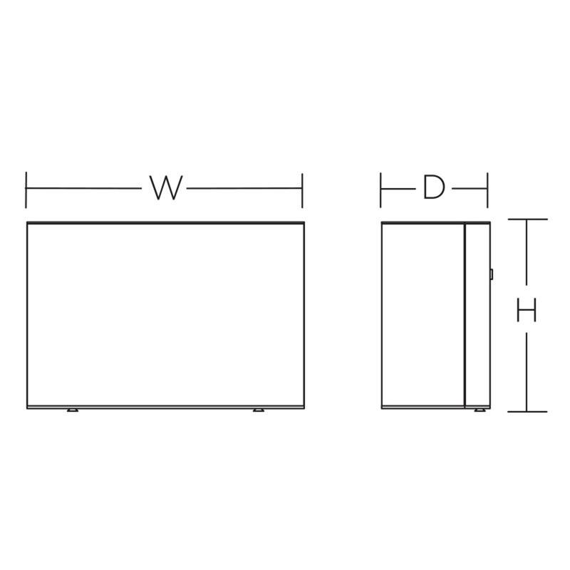 Dakota 1-light ADA White LED Outdoor Sconce, Frosted White Glass Shade