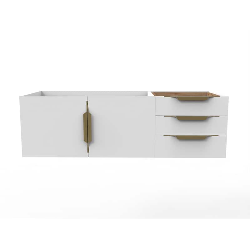 Alpine 48" Wall Mounted Bathroom Vanity (Base Only)