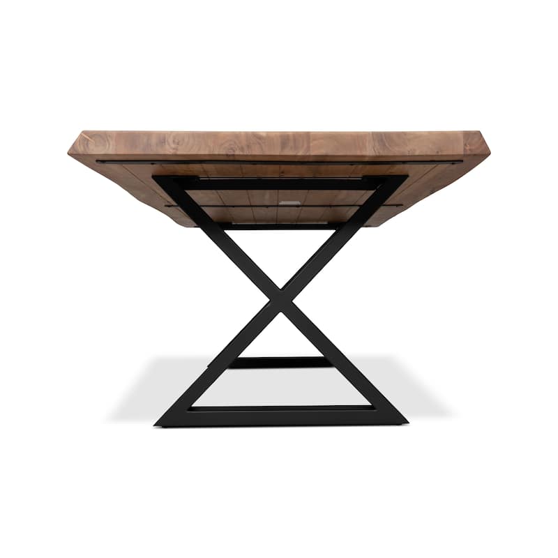 Urbia Brooks Solid Acacia Dining Table - X Base