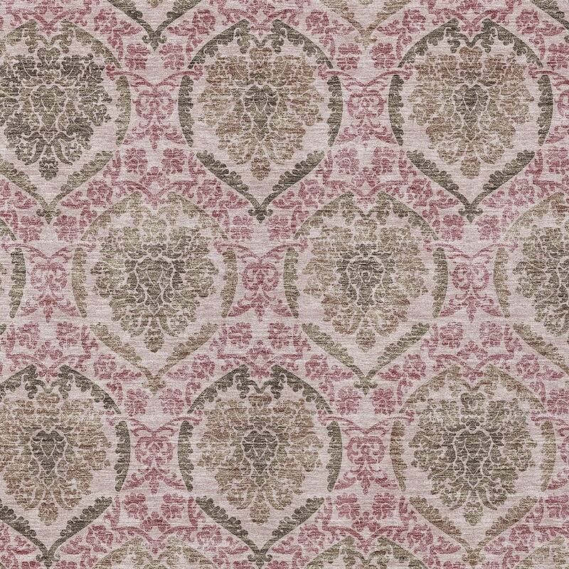 HomeRoots Medallion Transitional Rectangle Outdoor Rug