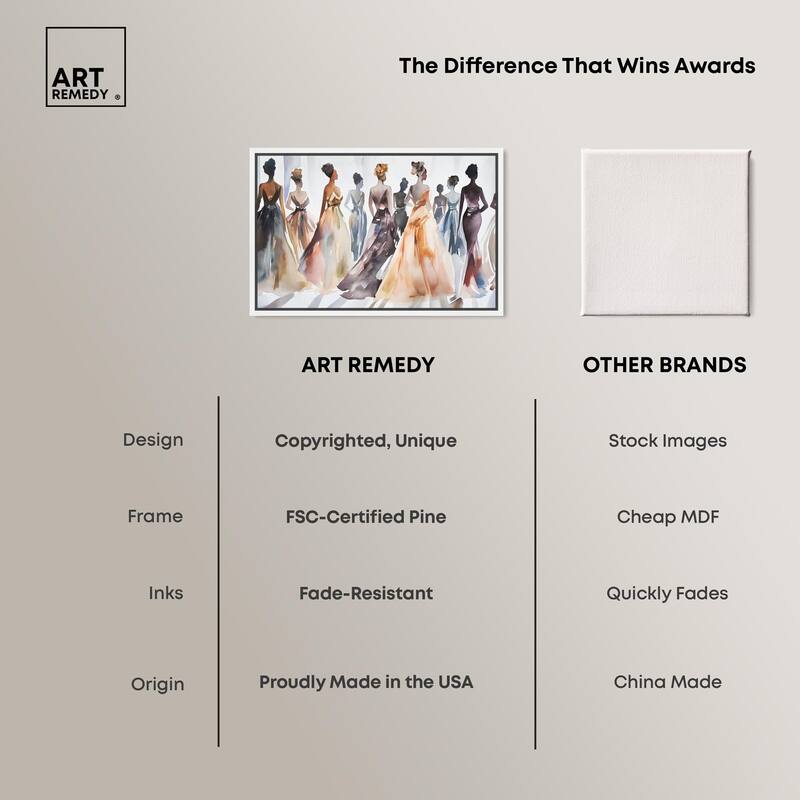 Model Lineup Canvas by Art Remedy