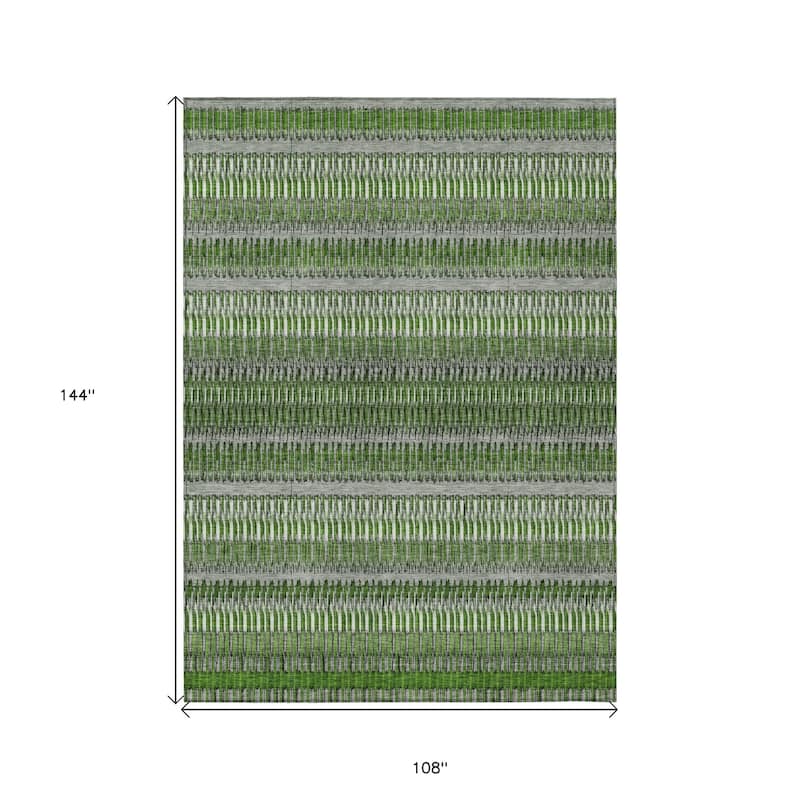 HomeRoots Striped Transitional Rectangle Outdoor Rug