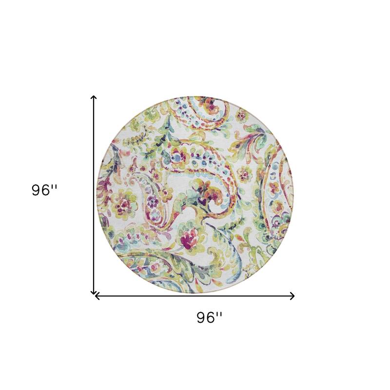 HomeRoots Paisley Transitional Rectangle Outdoor Rug