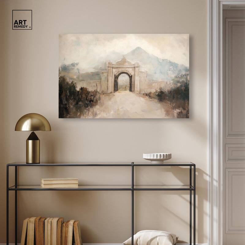 Stone Arch Canvas by Art Remedy, Gallery Wrapped