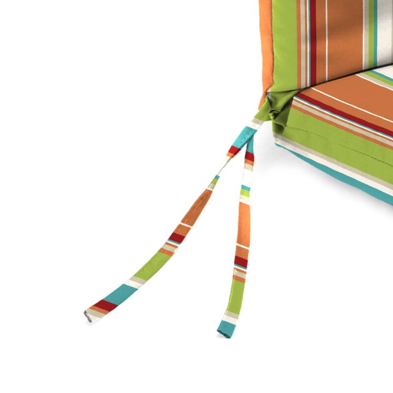 21" x 44" Outdoor Chair Cushion with Ties and Loop - 44'' L x 21'' W x 3.5'' H