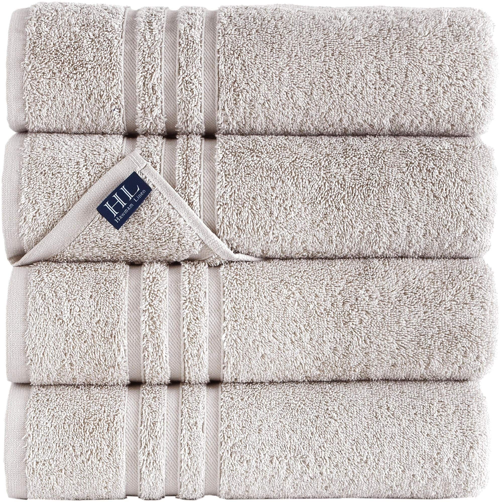 Ice Silver Bath Towels 4 Pack Soft and Absorbent, Premium Quality ...