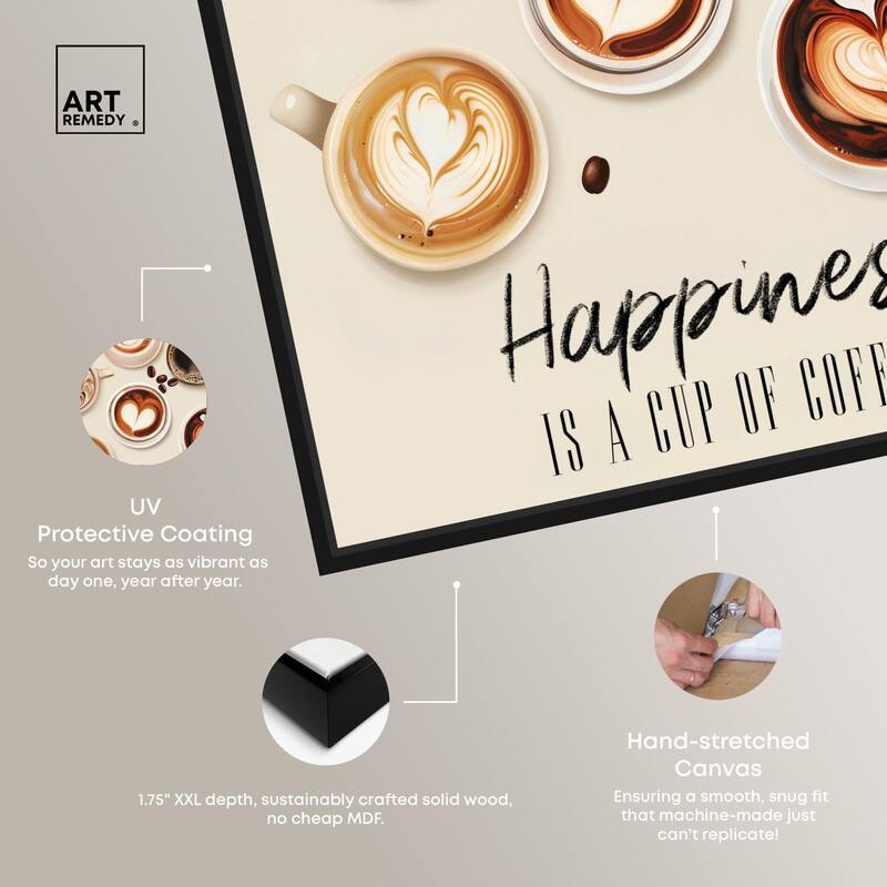 68945 Coffee Cup Collection Canvas by Art Remedy