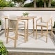 preview thumbnail 7 of 21, 3-Piece Acacia Wood Outdoor Bar Set with Cushions, by JONATHAN Y