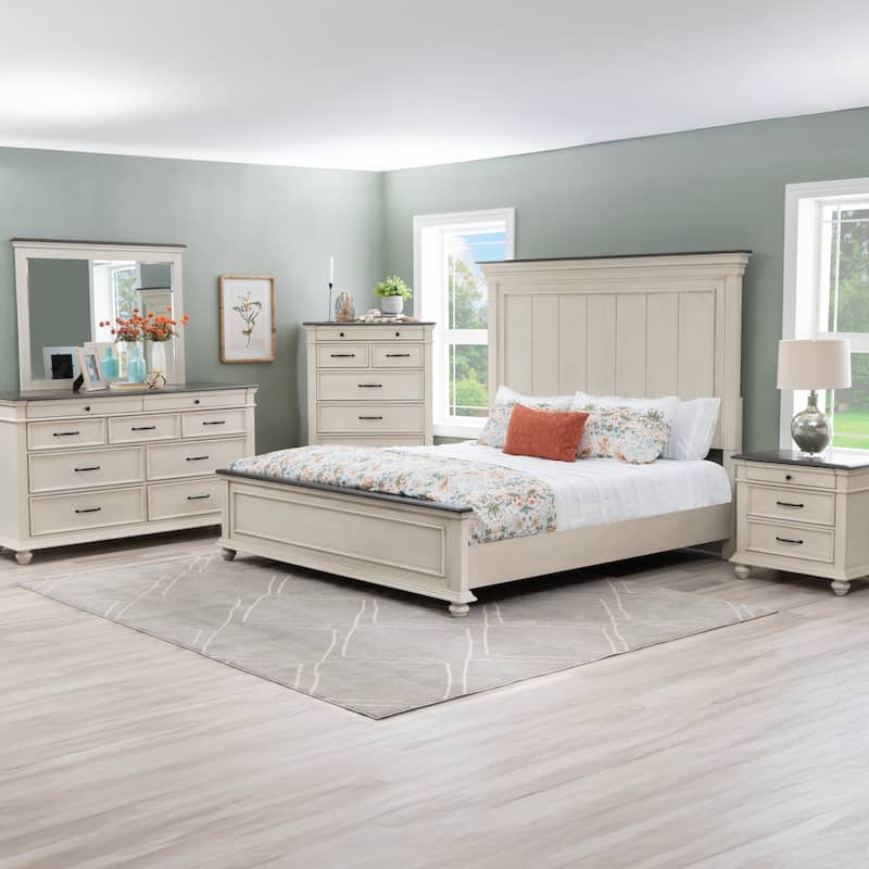 Ellington 4PC King Bedroom Set White