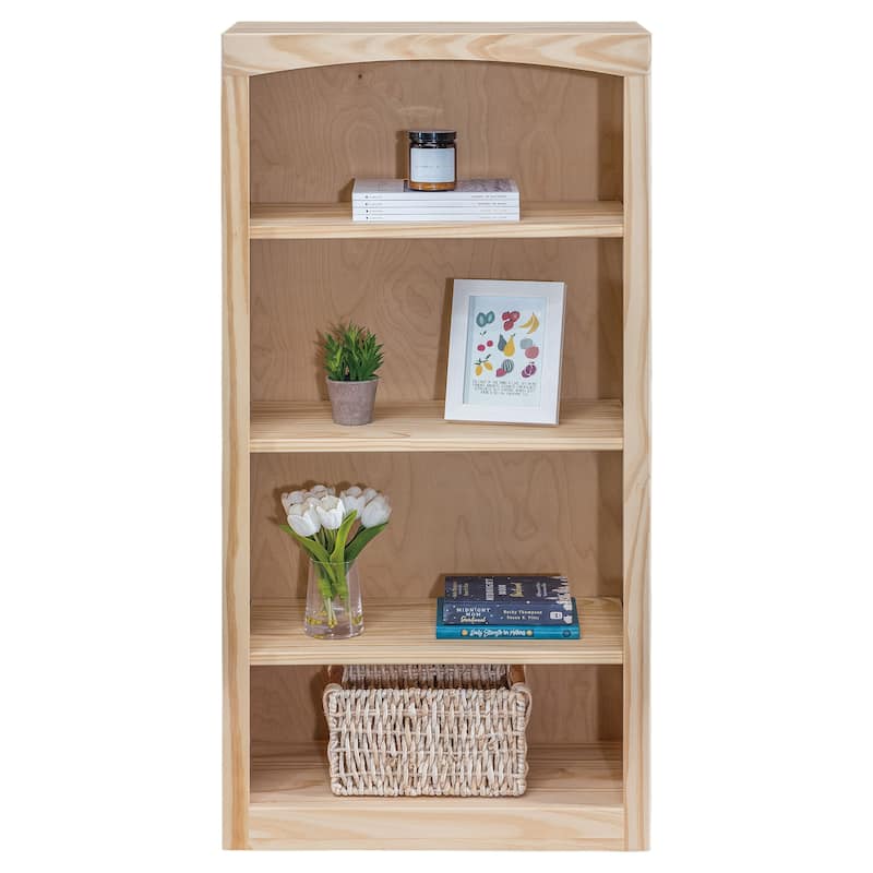 Arch+Haven Solid Wood Bookcase 24 x 48