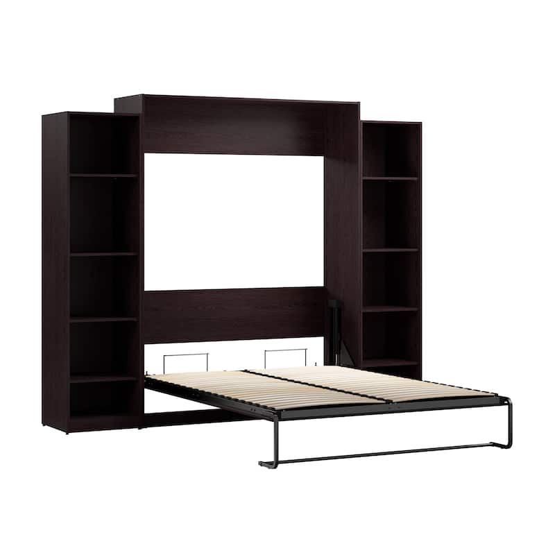 Claremont Queen Murphy Bed with Closet Organizers (105W) by Bestar