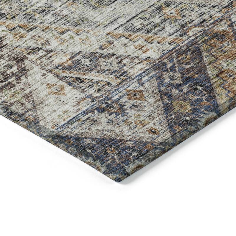 Machine Washable Indoor/Outdoor Traditional Ali Chantille Rug