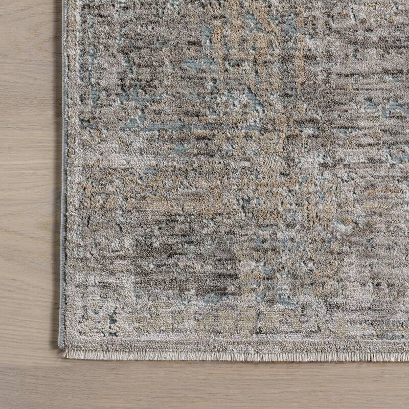 Nuloom Kiva Medallion Fringe Area Rug