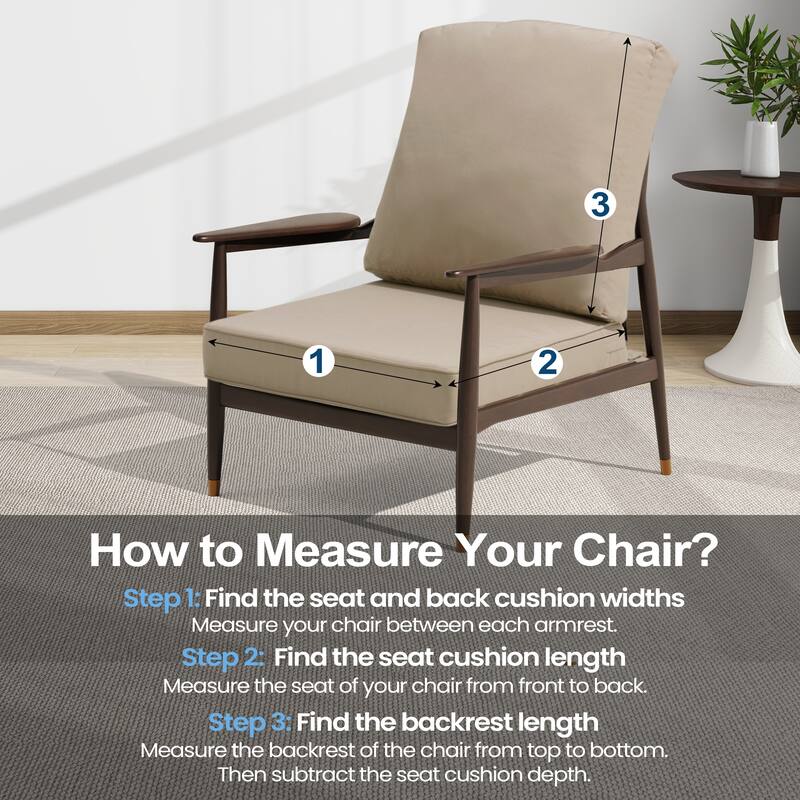 Pellebant 22 x 21 x 3.5 in Patio Deep Seat Chair Outdoor Cushion Set