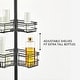 preview thumbnail 8 of 40, Utopia Alley Tension Pole Shower Caddy Corner Organizer, Adjustable with 4 Removable Baskets, 60 to 97 Inch