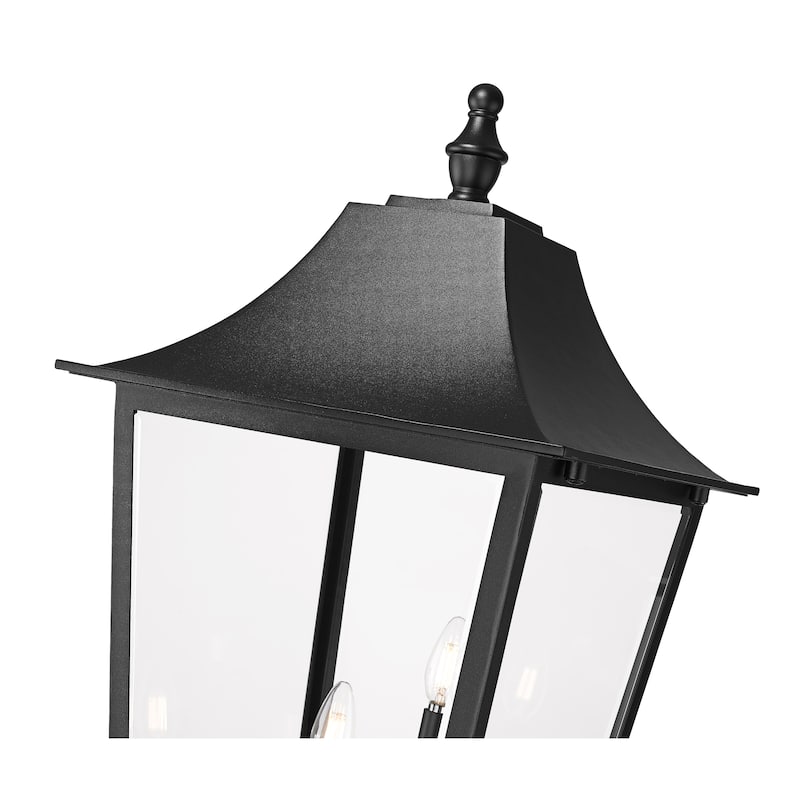 Gannon 5 Light Outdoor Post Mounted Fixture in Black
