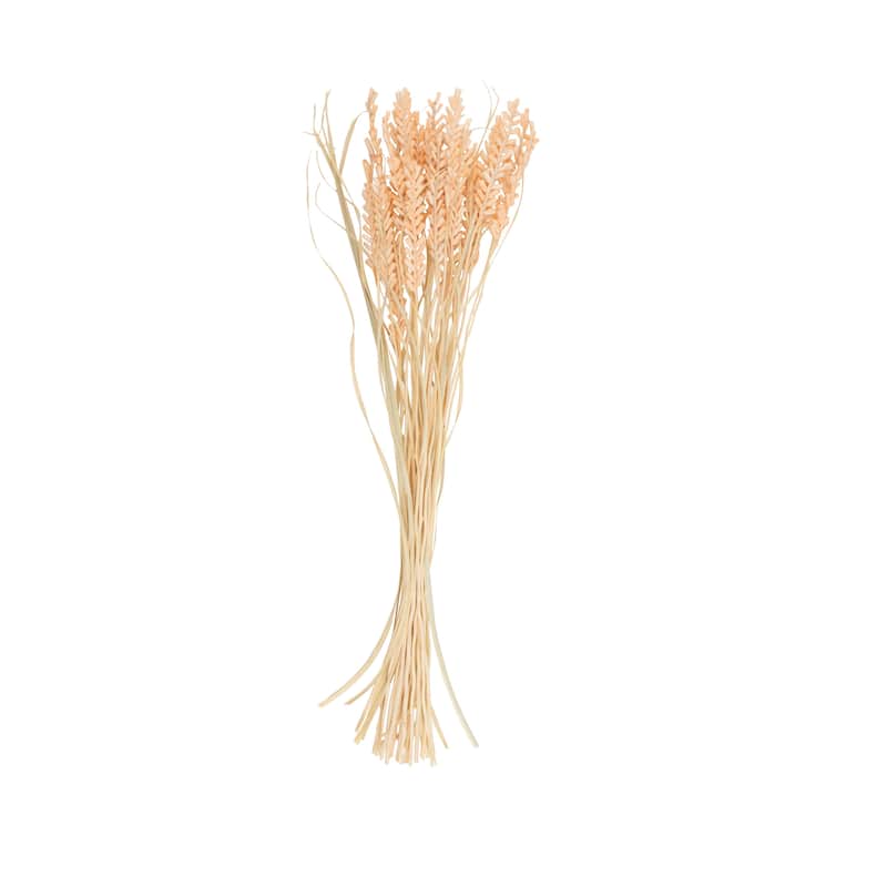 Dried Plant Tall Floral Bouquet Natural Foliage with Cream Stems - Pink or Orange - Roche River Decor
