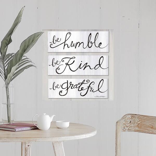 Be Humble Kind Grateful Poster Print On Be Humble Kind Grateful